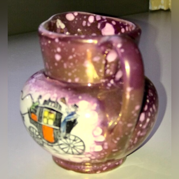 Vintage Antique Miniature OLD CASTLE Made in England Cream Pitcher Transferware - Picture 9 of 10